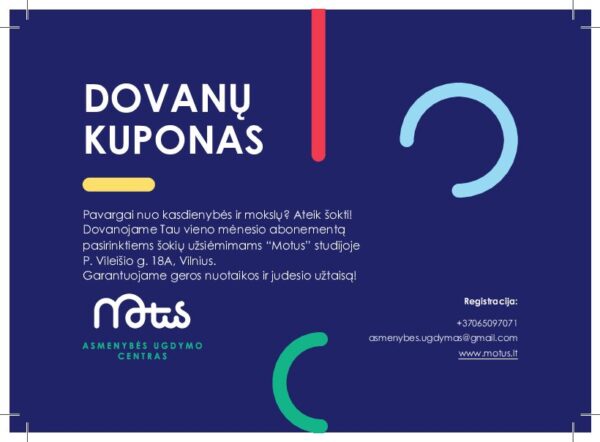 Skaitmeninis dovanų kuponas